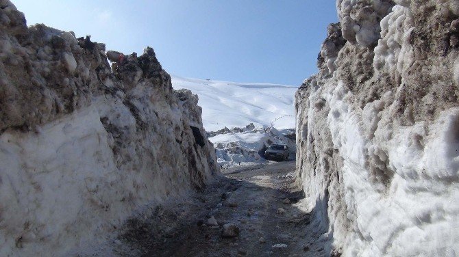 Bitlis’te Kardan Kaleler Oluştu