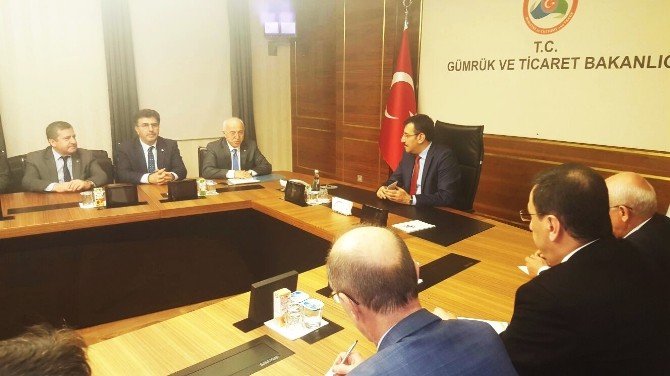 Kayseri Ticaret Odası Heyeti Gümrük Ve Ticaret Bakanı Tüfenkci’ye Üyelerin Taleplerini Aktardı