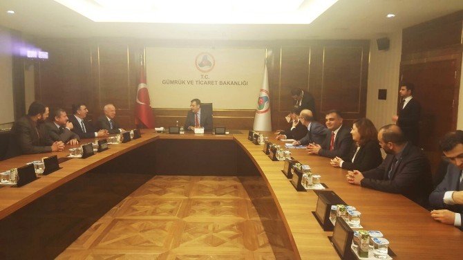 Kayseri Ticaret Odası Heyeti Gümrük Ve Ticaret Bakanı Tüfenkci’ye Üyelerin Taleplerini Aktardı