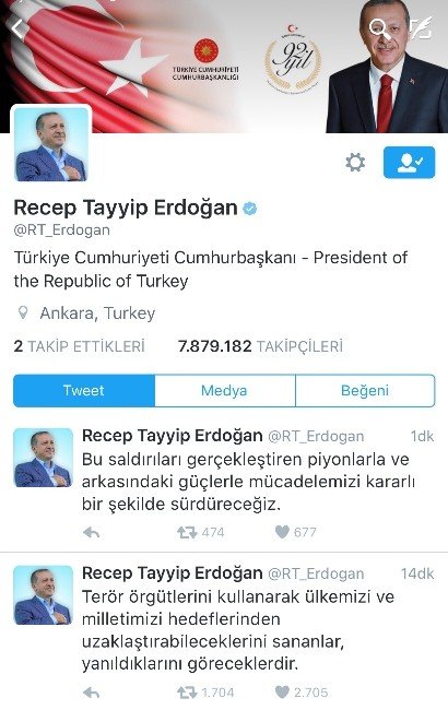 Cumhurbaşkanı Erdoğan’dan Taziye Mesajı