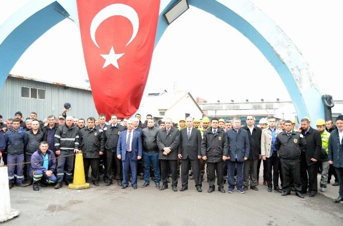 Ankara Ve Diyarbakır’daki Terör Saldırılarına Trabzon’da Liman Çalışanlarından Tepki