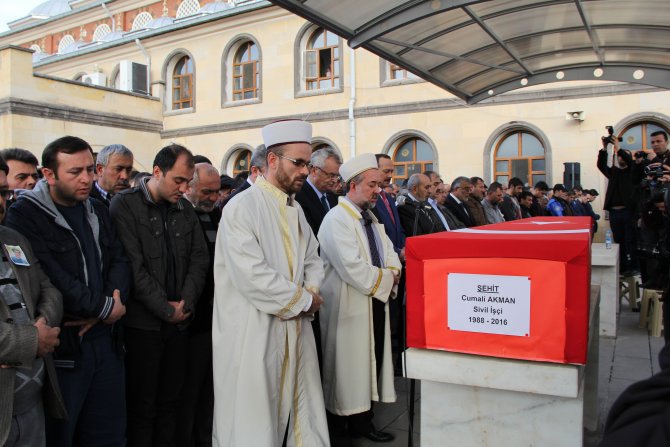 Ankara saldırısında şehit olan Akman, son yolculuğuna uğurlandı