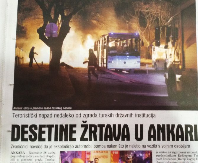 Terör saldırısı Bosna ve Sırbistan medyasında