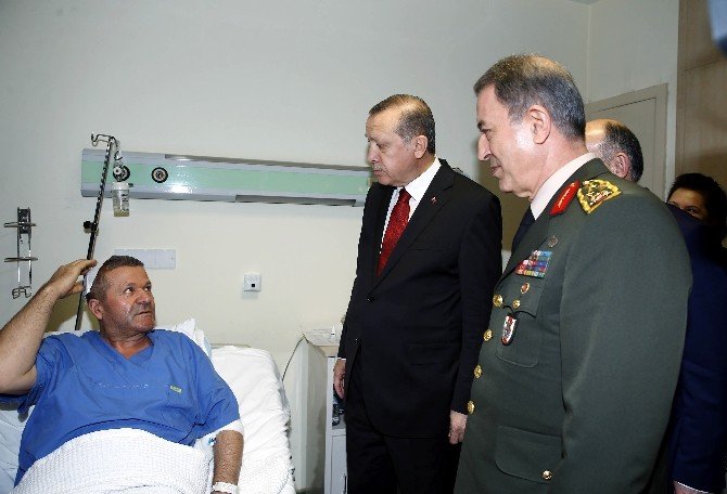 Cumhurbaşkanı Erdoğan’dan Hain Saldırıda Yaralanan Vatandaşlara Ziyaret