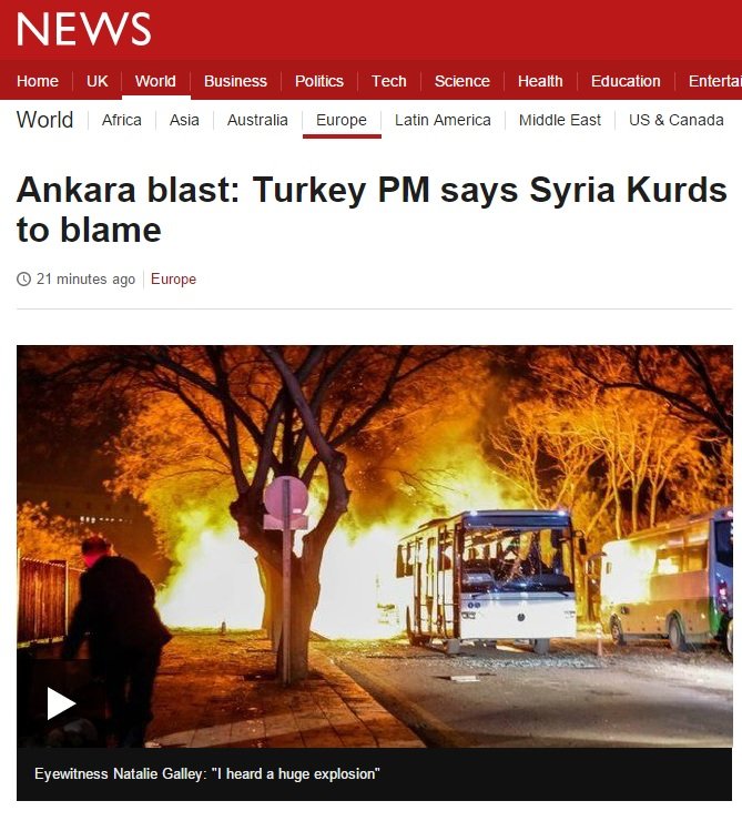 İngiliz basını, Ankara saldırısını yakından takip ediyor
