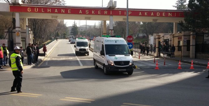 Ankara saldırısı şehitleri cenaze araçlarıyla GATA'dan çıkarıldı