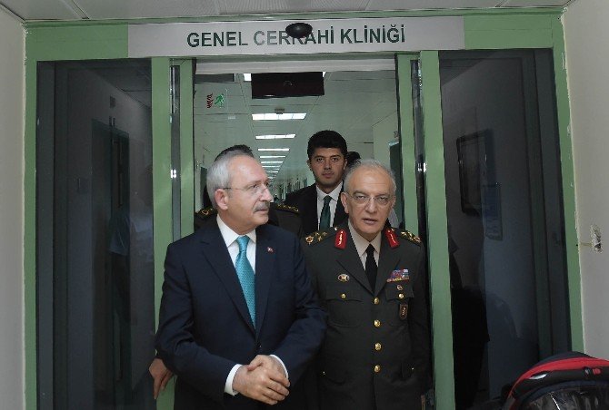 CHP Genel Başkanı Kılıçdaroğlu, Yaralıları Ziyaret Etti