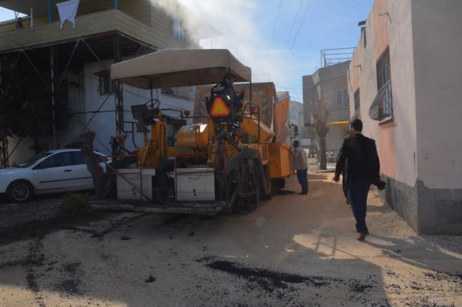 Eyüp Sultan Mahallesi'nde yol çalışması