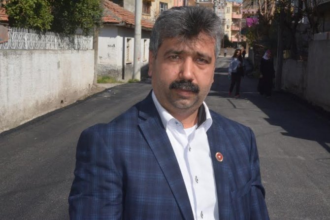 Eyüp Sultan Mahallesi'nde yol çalışması
