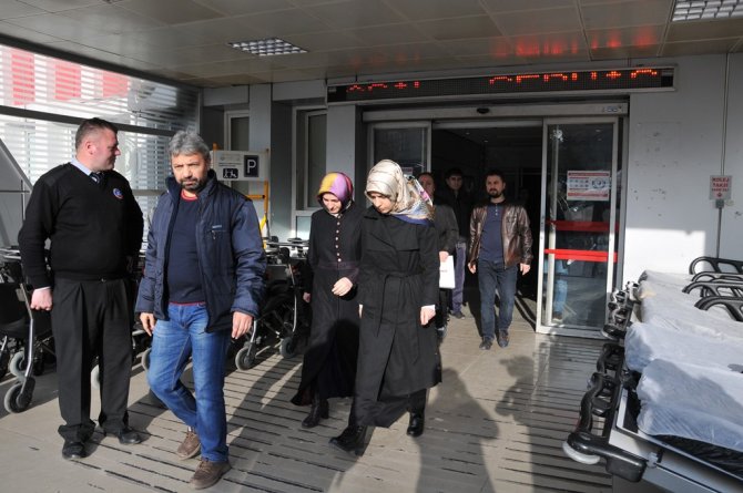Samsun'daki operasyonda gözaltına alınanlar sağlık kontrolüne götürüldü