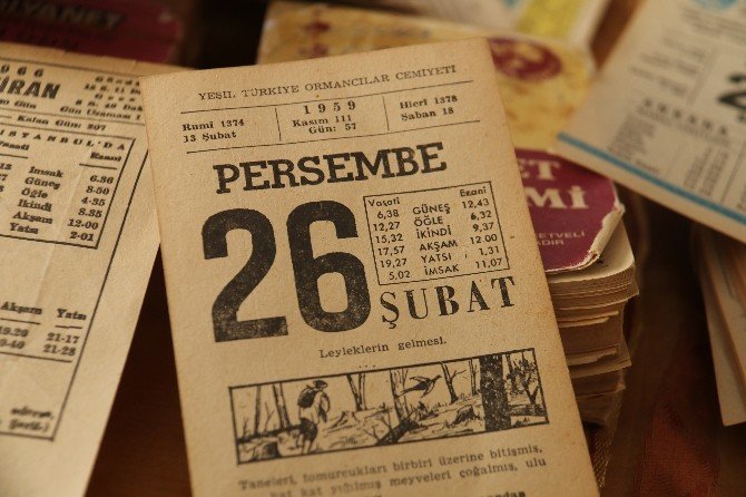 Başbakanın Doğduğu Günün Takvim Yaprağını Saklıyor