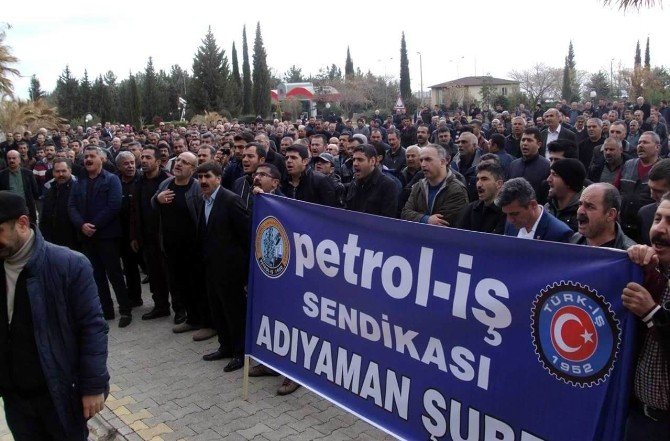 Türkiye Petrolleri İşçileri İş Bırakma Eylemi Yaptı