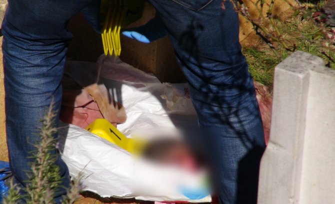 Mezarlıkta bebek cesedi bulundu