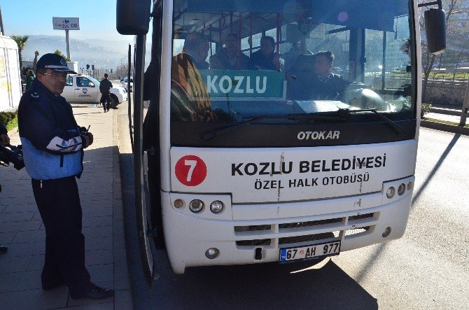 Zabıta’dan Belediye Otobüslerine Güzergah Denetimi