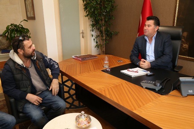 Gümüşlük Gençlikspor Başkanı Nejat İşler’den Başkan Kocadon’a Ziyaret