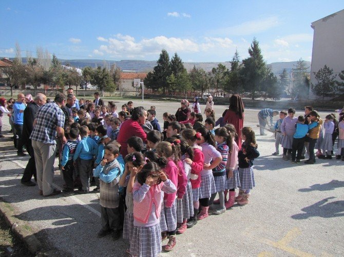 Okulda Deprem Ve Yangın Tahliye Tatbikatı