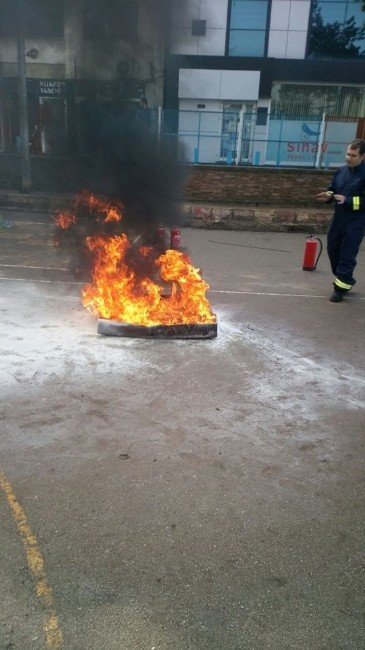 Okulda Yangın Tatbikatı