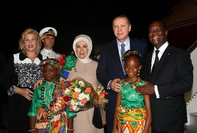 Cumhurbaşkanı Erdoğan Fildişi Sahili’ne Geldi