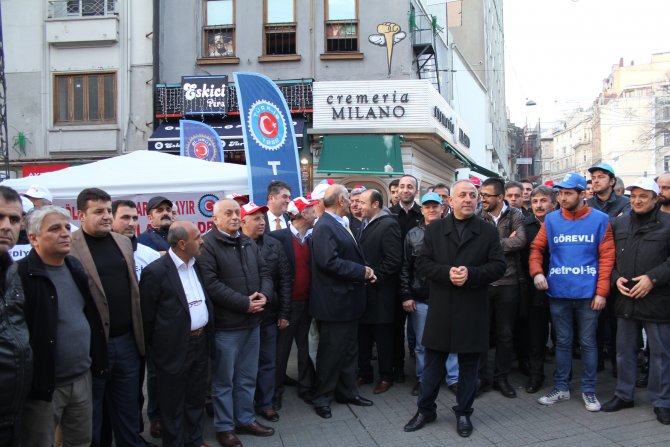Türk-İş’ten 'kiralık işçi' protestosu