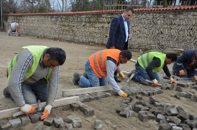 Safranbolu’da Granit Yol Çalışması