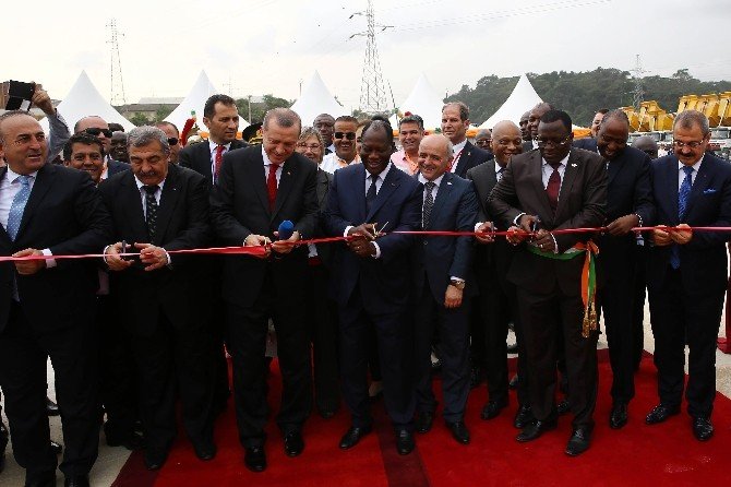 Cumhurbaşkanı Erdoğan, Fildişi Sahili’nde Beton Fabrikası’nın Açılışını Yaptı