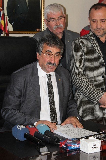 Görevden Alınan MHP Trabzon İl Başkanı Muammer Demeli Basın Toplantısı Düzenledi