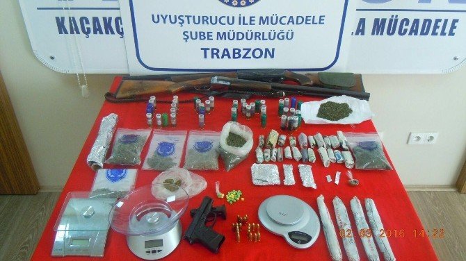 Trabzon’da Polis Ve Jandarmadan Ortak Uyuşturucu Operasyonu