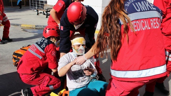 Aydın’da Hastanede Deprem Tatbikatı
