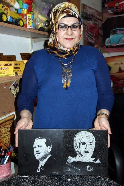 Dünyanın TEK Kadın Granit Resim Sanatçısı Nevşehir’de