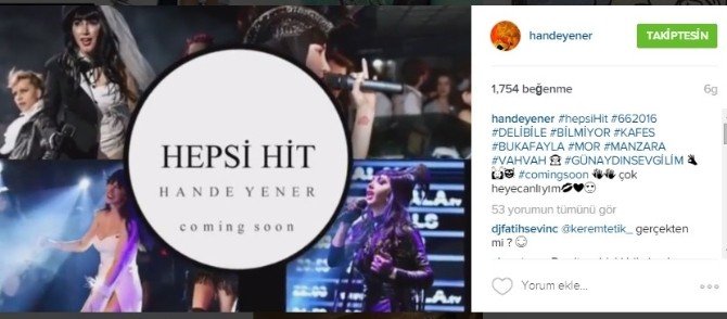 Hande Yener’den Yeni Albüm Müjdesi