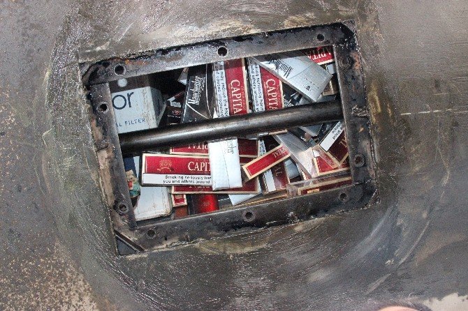 Tankerdeki Zuladan Gümrük Kaçağı 80 Bin Paket Sigara Çıktı
