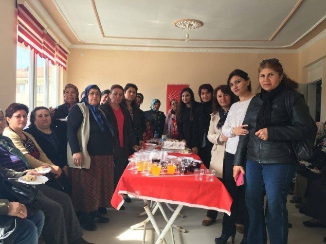 CHP’liler Sungurlu’da Kadınlara Karanfil Dağıttı