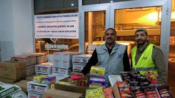 Malatya’dan Bayır Bucak Türkmenlerine Yardım