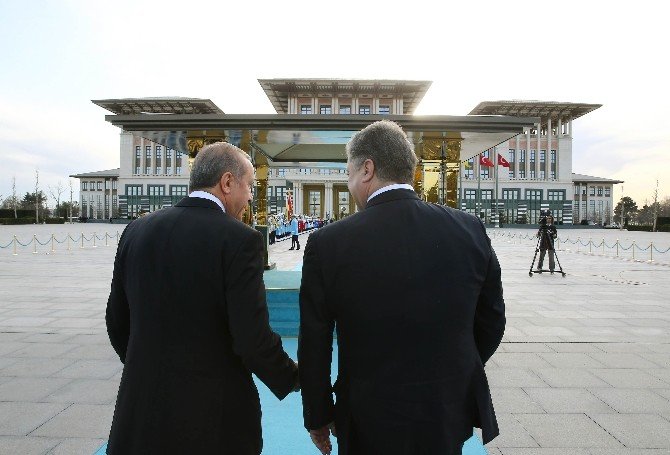 Ukrayna Devlet Başkanı Poroşenko Beştepe’de
