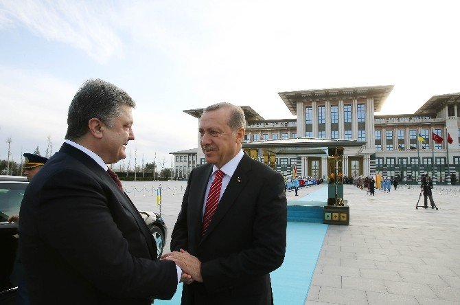 Ukrayna Devlet Başkanı Poroşenko Beştepe’de
