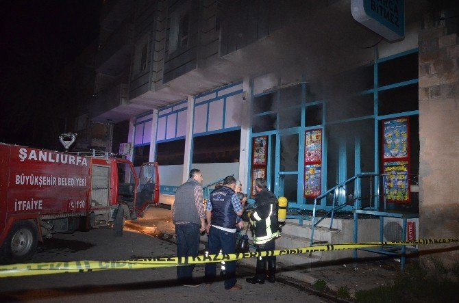 Viranşehir’de Markete Molotoflu Saldırı
