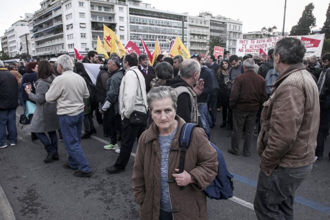 Atina'da sosyal güvenlik reformu gösterisi