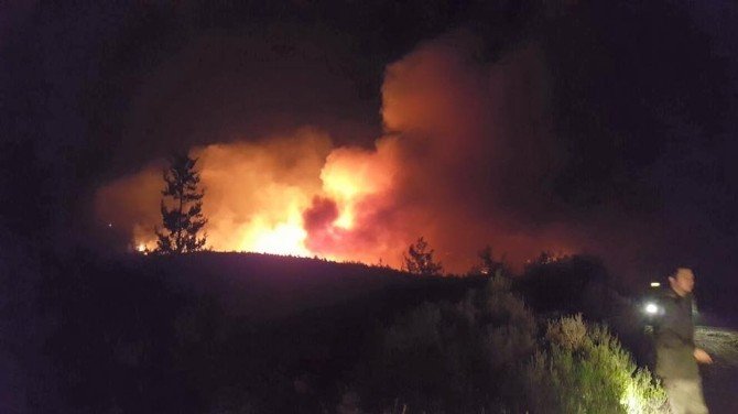 Marmaris’teki Orman Yangını Söndürülemiyor