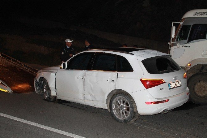 Manavgat’ta Trafik Kazası Ucuz Atlatıldı