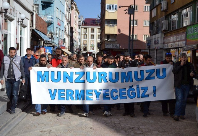 Tunceli’de Baraj Protestosu