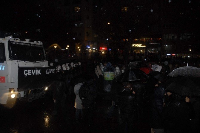 Eskişehir’de Gergin Ankara Protestosu
