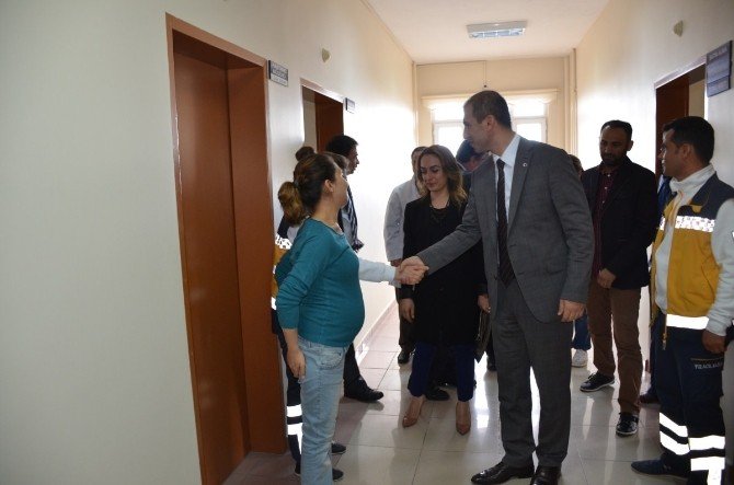 Kaymakam Mehmet Aksu Hastaneyi Ziyaret Etti