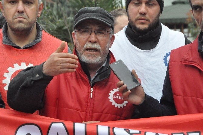 Grevde Olan Sca İşçileri Kaymakamla Görüştü