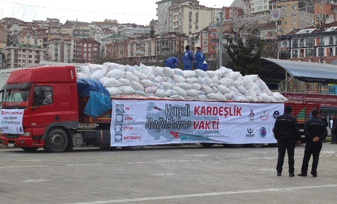 Kağıthane’den Bayırbucak Türkmenlerine 2 Tır Yardım