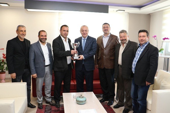 Şampiyon Alaşehir’den Başkan Ergün’e Ziyaret