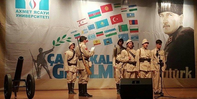 Ahmet Yesevi Üniversitesi Çanakkale Şehitlerini Andı