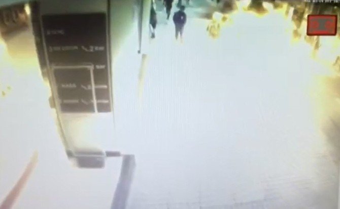 İstiklal Caddesi’ndeki Patlama Anı Kamerada