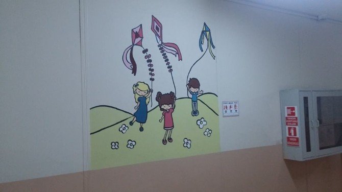 Namık Kemal İlkokulunun Duvarları Artık Renkli