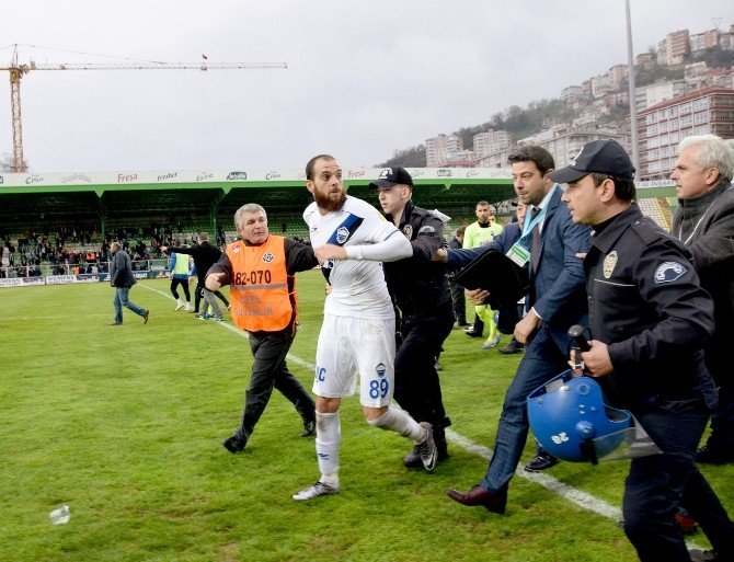 Giresunspor - Kayseri Erciyesspor Maçı Sonrası Olaylar Çıktı