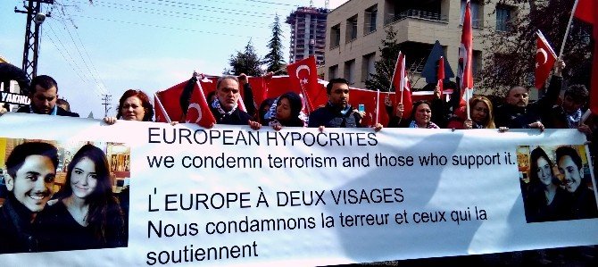 Belçika Büyükelçiliği Önünde ’Çadır’ Protestosu